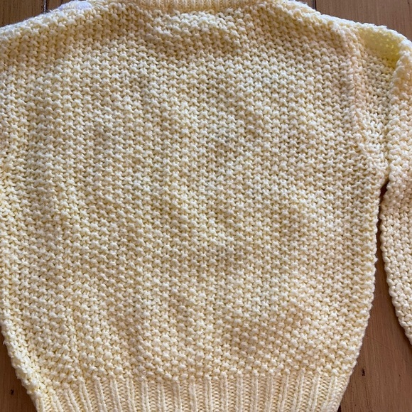 Women’s Hand Knitted Acrylic Sweater Feminine Pastel Vintage S-M Evian II - Picture 9 of 16